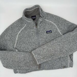 Patagonia Kids Better Sweater Full Zip Gray Fleece Jacket - size XL
